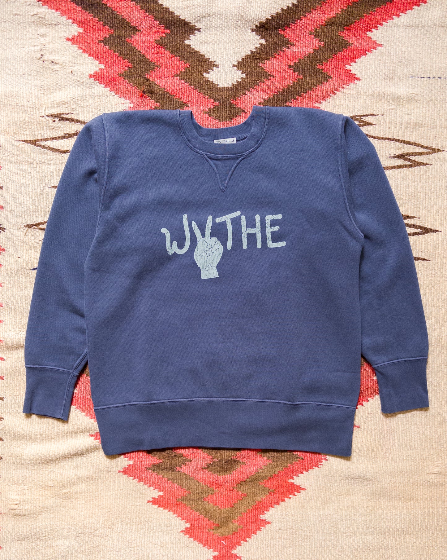 Peace Crewneck Sweatshirt - Faded Navy