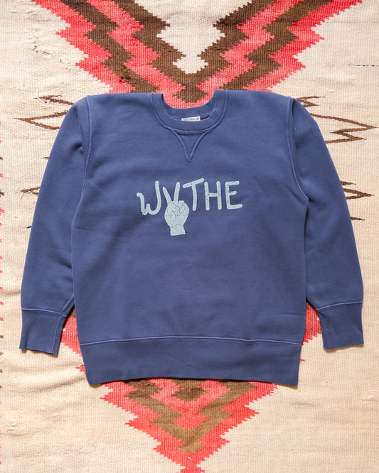 Peace Crewneck Sweatshirt - Faded Navy