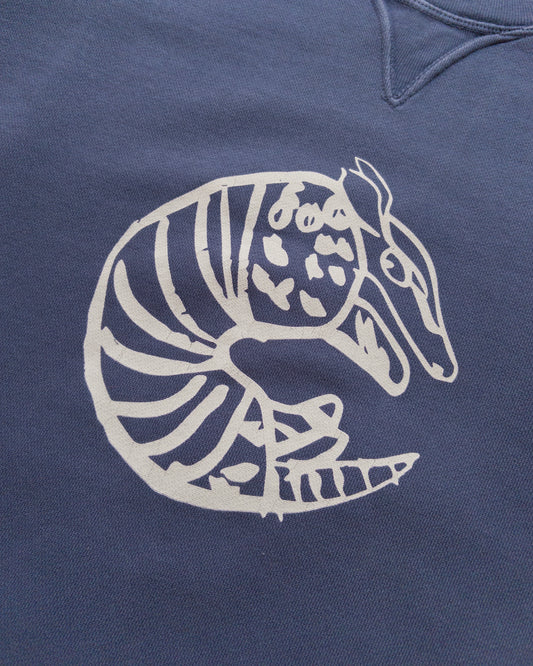 Armadillo Crewneck Sweatshirt - Faded Navy