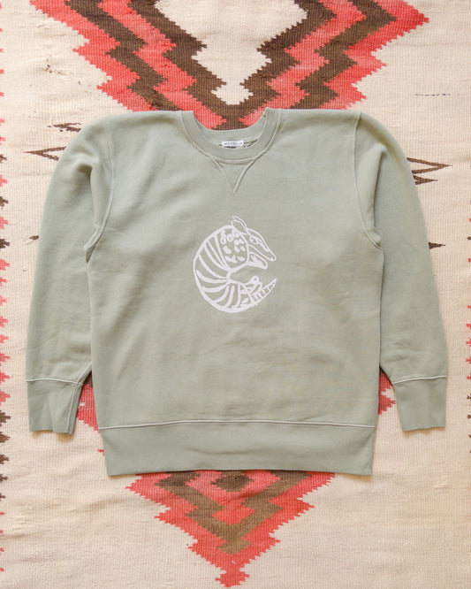 Armadillo Crewneck Sweatshirt - Faded Olive