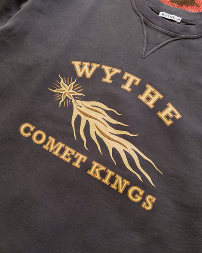 Comet Kings Crewneck Sweatshirt - Faded Black
