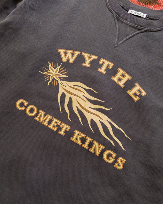 Comet Kings Crewneck Sweatshirt - Faded Black