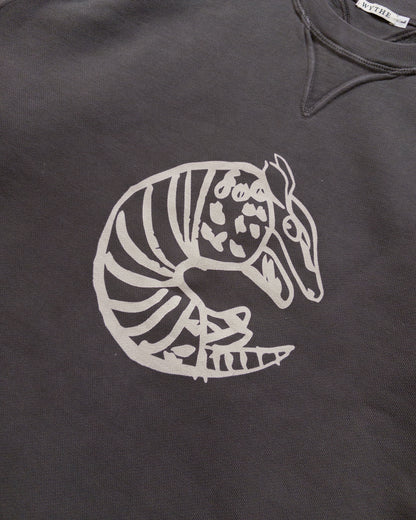 Armadillo Crewneck Sweatshirt - Faded Black