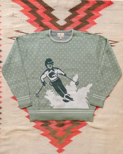 Downhill Crewneck Sweater - Sage