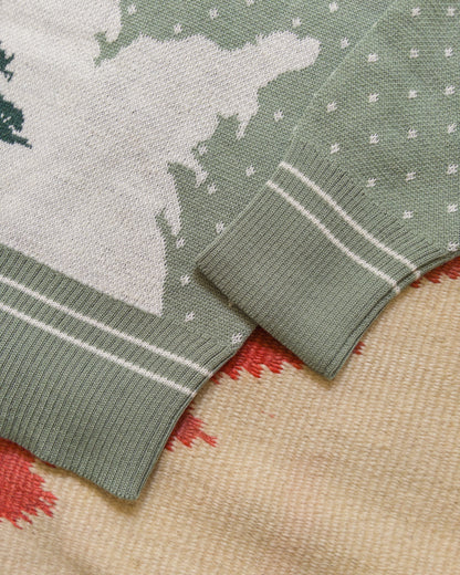 Downhill Crewneck Sweater - Sage