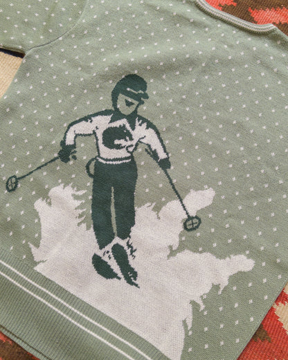 Downhill Crewneck Sweater - Sage