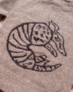 Alpaca Cardigan - Armadillo