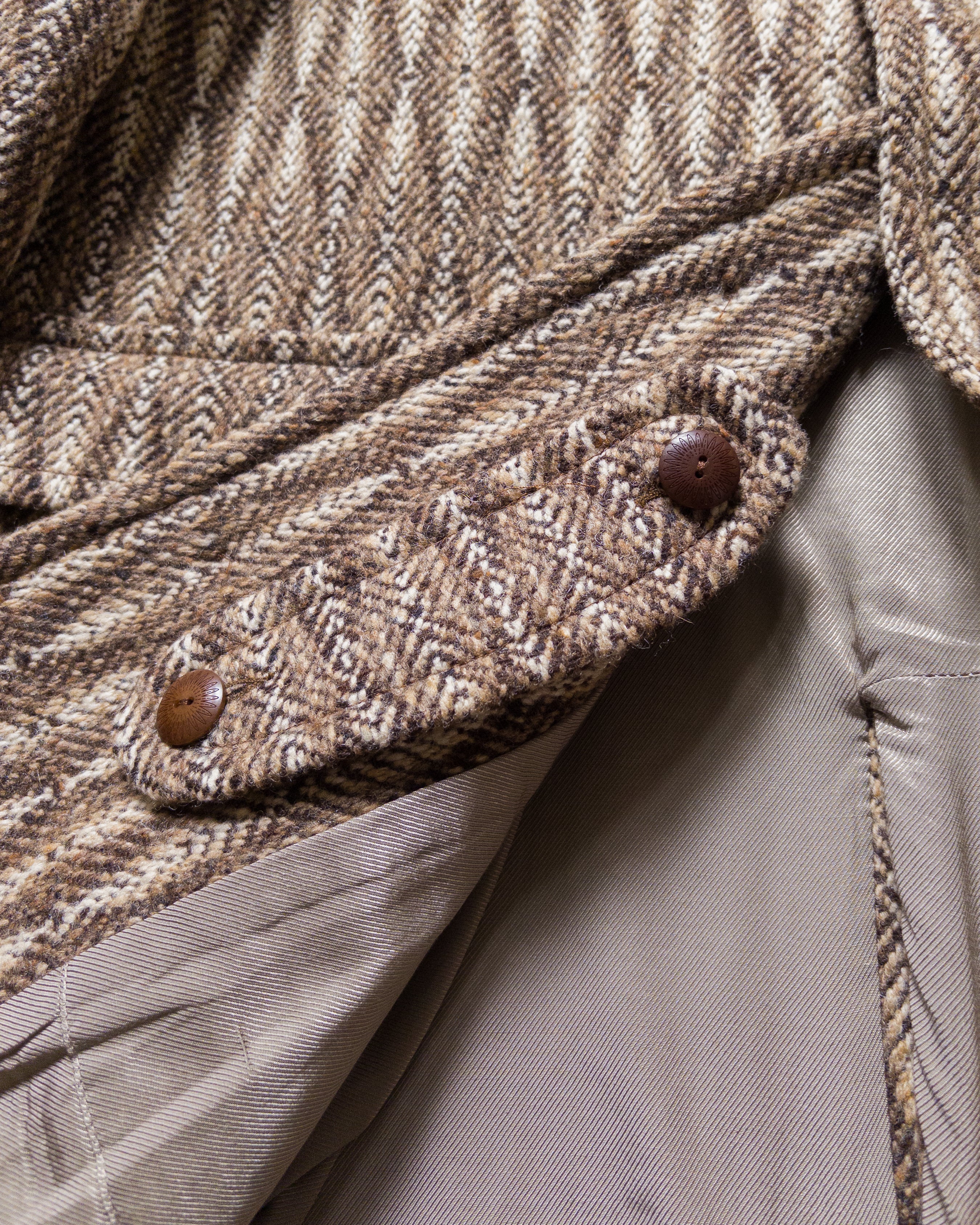 Raglan Wool Overcoat - Diamond Ombre Tweed – Wythe