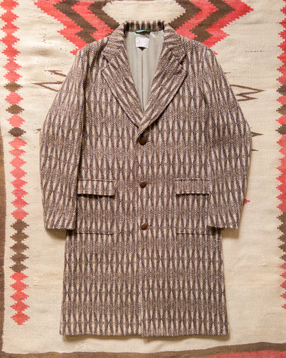 Western Topcoat - Diamond Ombre Tweed
