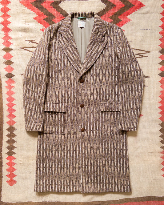 Western Topcoat - Diamond Ombre Tweed