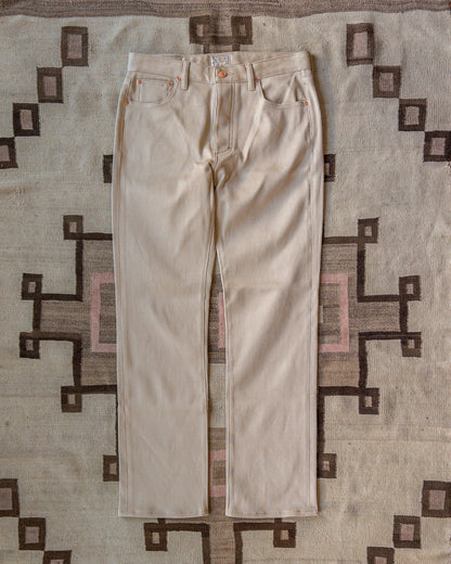 Bedford Cord Five Pocket Pants - Off White