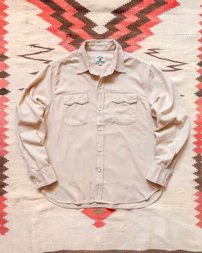 Vintage Tickweave Pearlsnap Shirt - Butterscotch