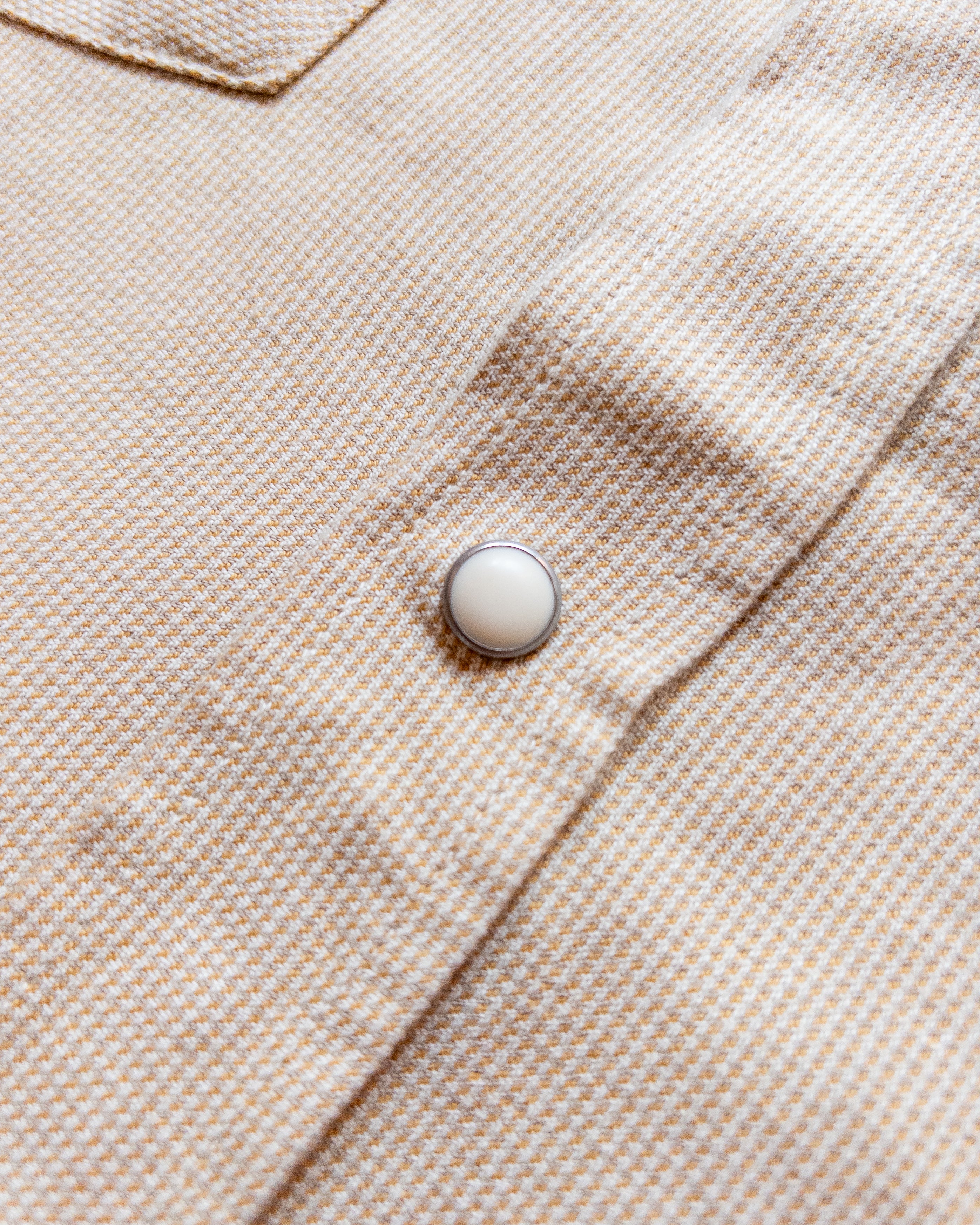 Vintage Tickweave Pearlsnap Shirt - Butterscotch – Wythe