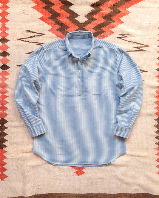 Oxford Cloth Button Down Popover - Blue and White Stripe