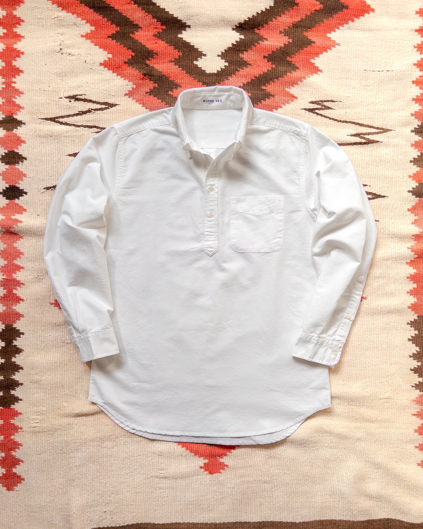 Oxford Cloth Button Down Popover - Classic White