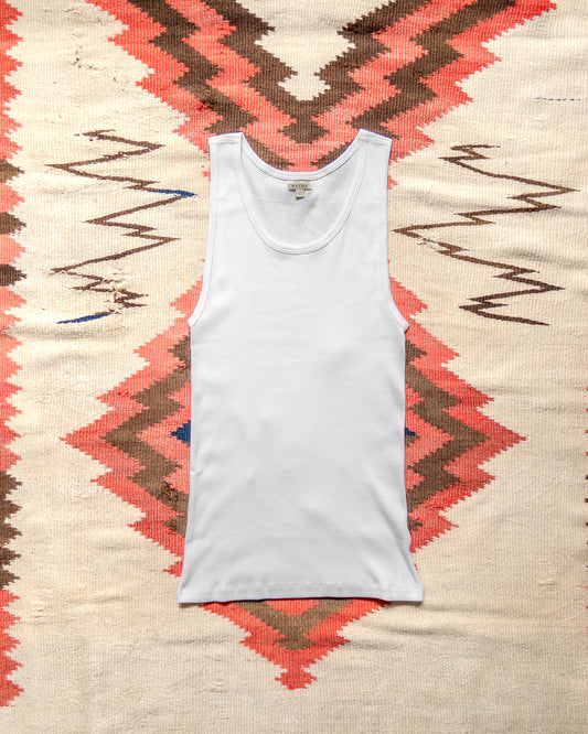 Tubular Cotton Ribbed Tank Top - Natural