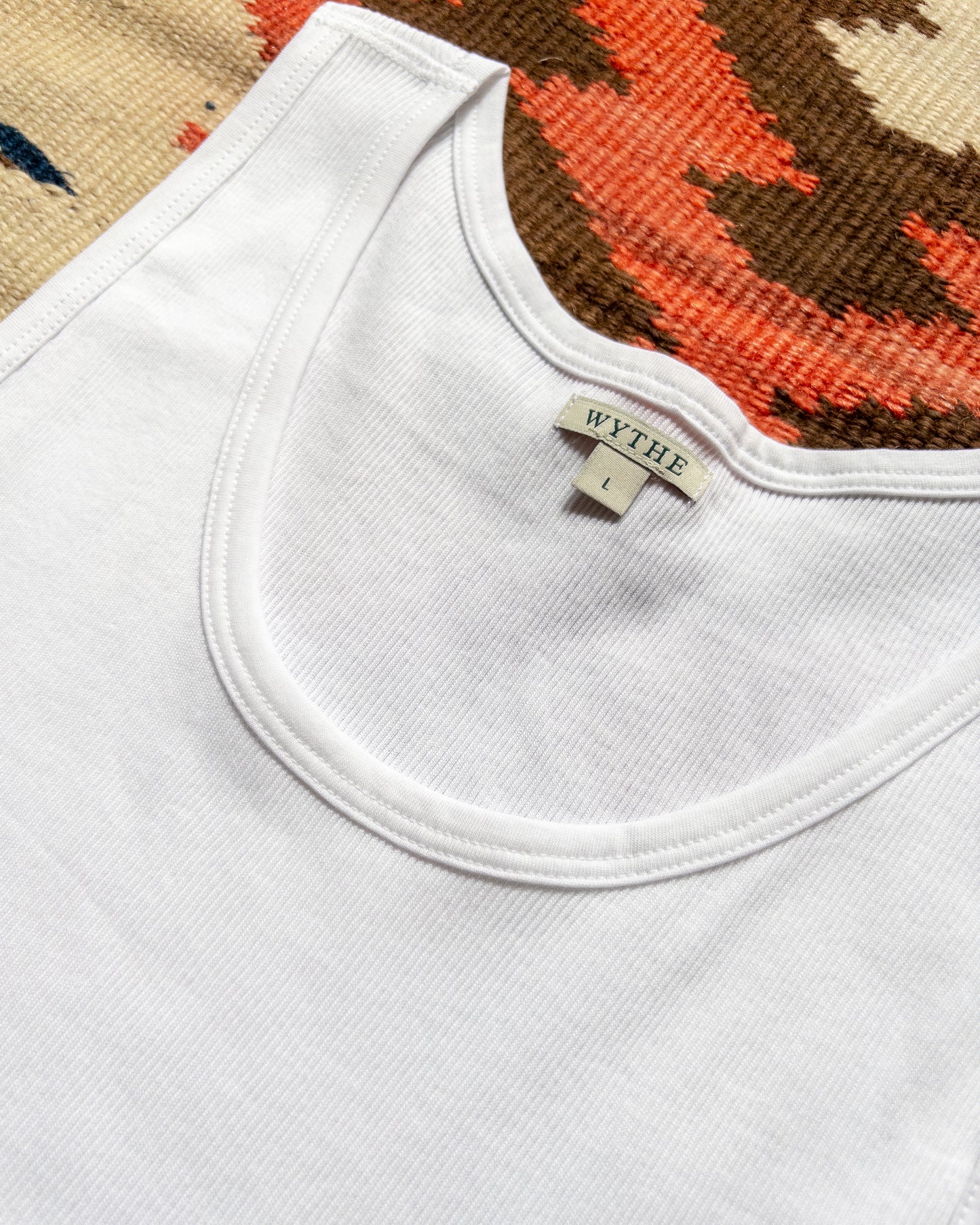 Tubular Cotton Ribbed Tank Top - Natural