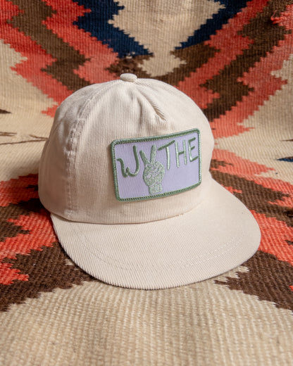 Corduroy Peace Hat - Cream
