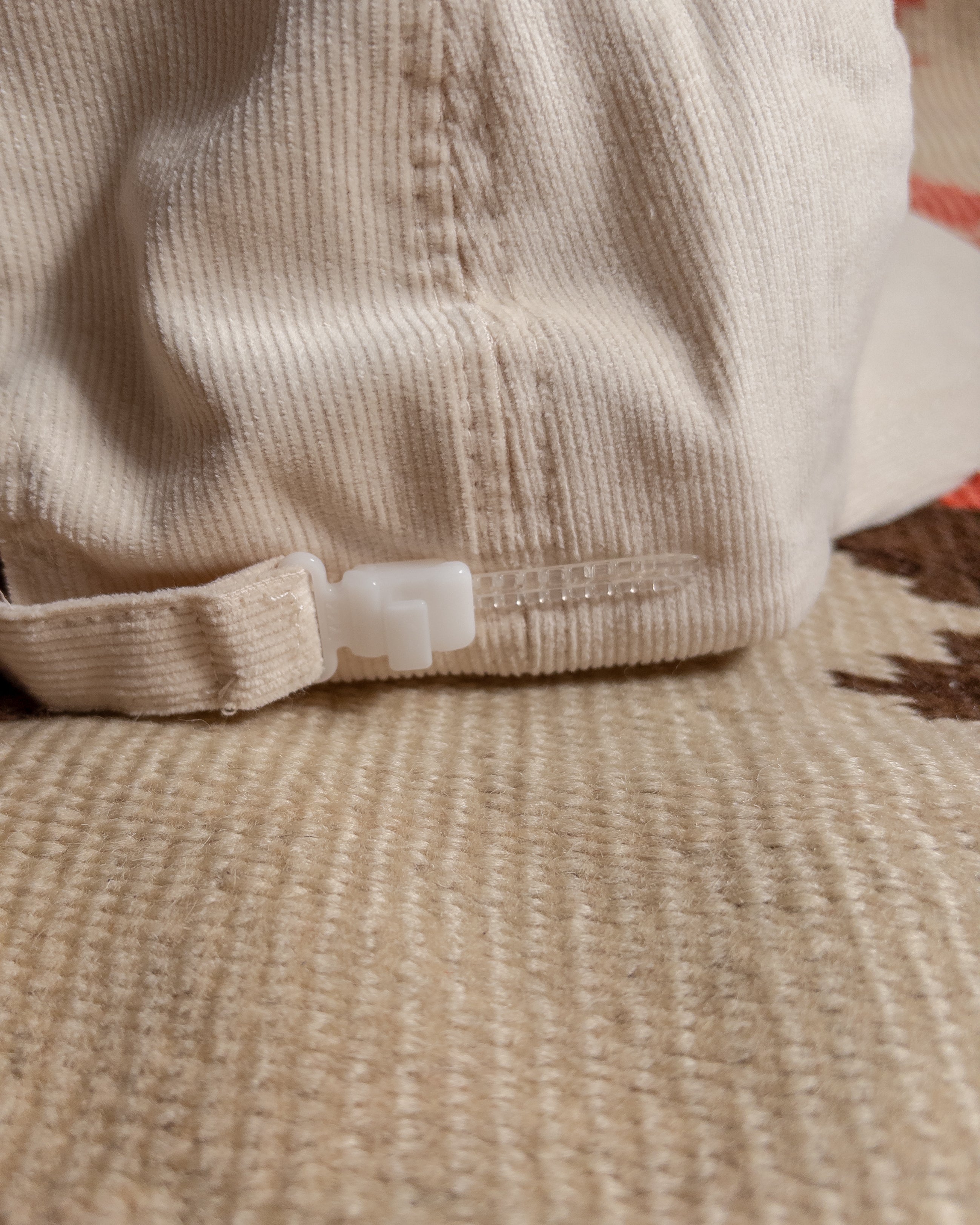 Corduroy Peace Hat - Cream