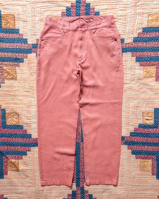 Tencel Gabardine Western Pant - Poppy Red