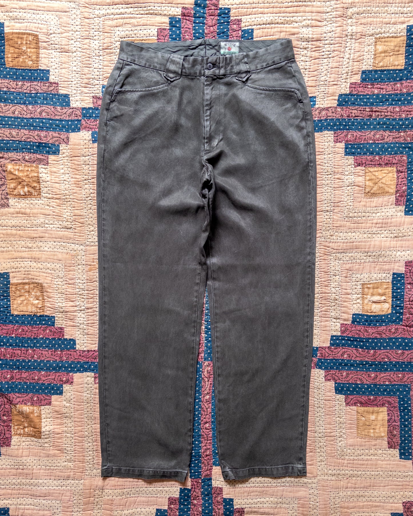Tencel Gabardine Western Pant - Faded Black