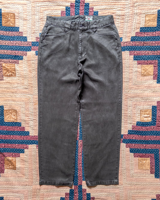 Tencel Gabardine Western Pant - Faded Black
