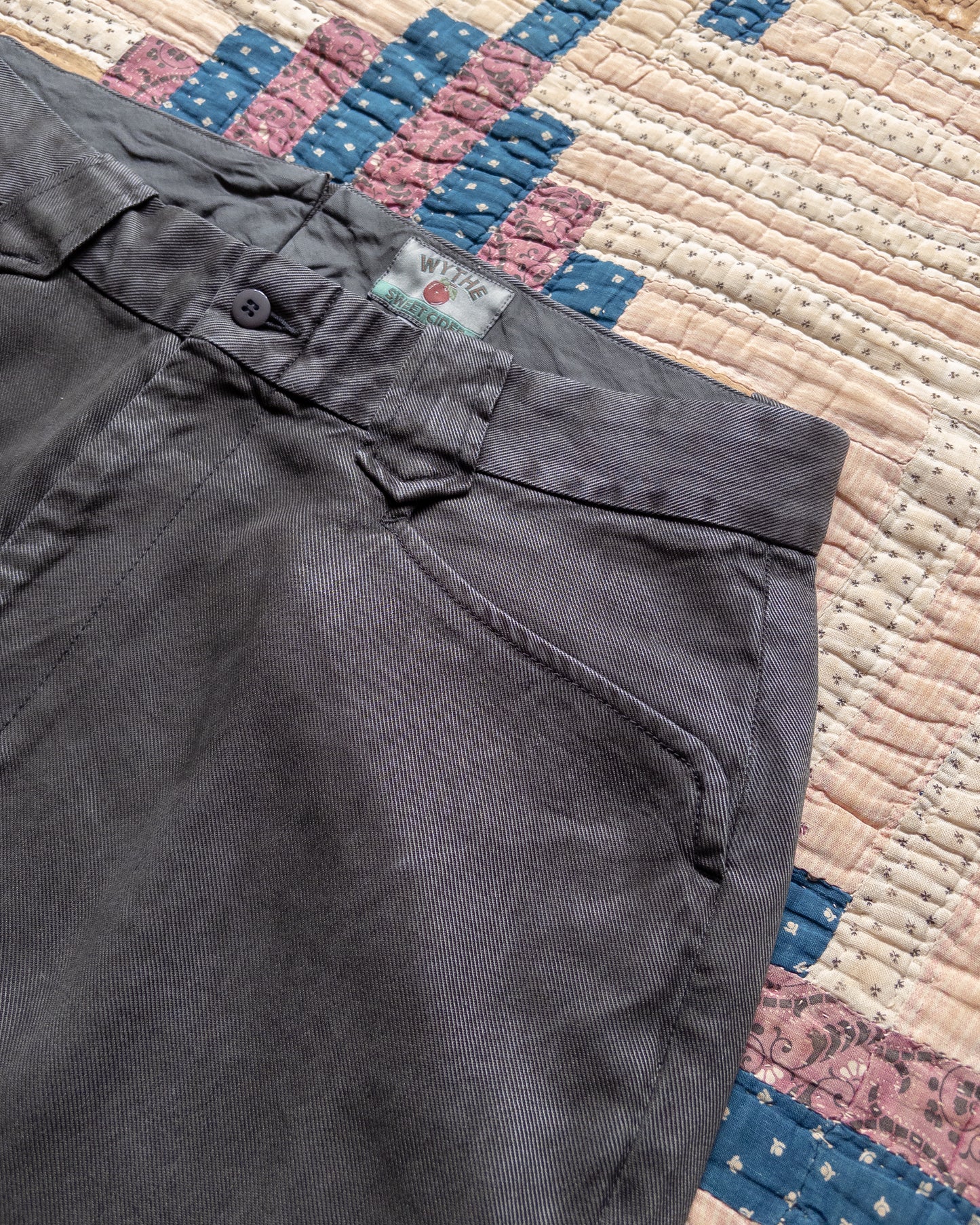 Tencel Gabardine Western Pant - Faded Black