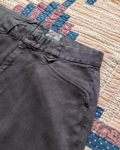 Tencel Gabardine Western Pant - Faded Black