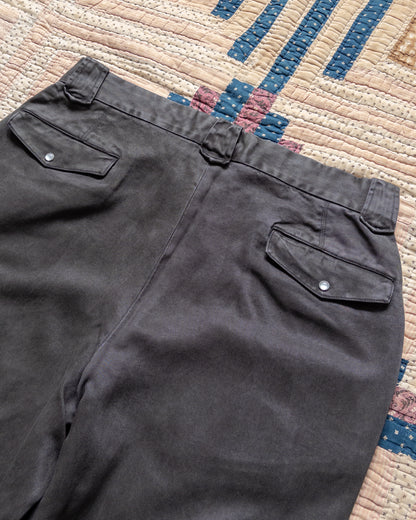 Tencel Gabardine Western Pant - Faded Black