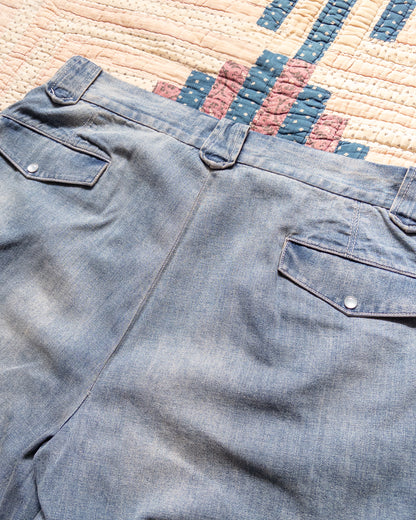 Denim Western Pant - Washed Indigo