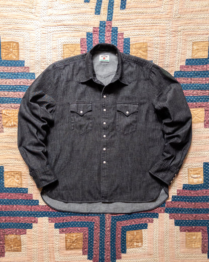 Denim Pearlsnap Shirt - Rinsed Black