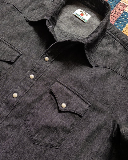 Denim Pearlsnap Shirt - Rinsed Black
