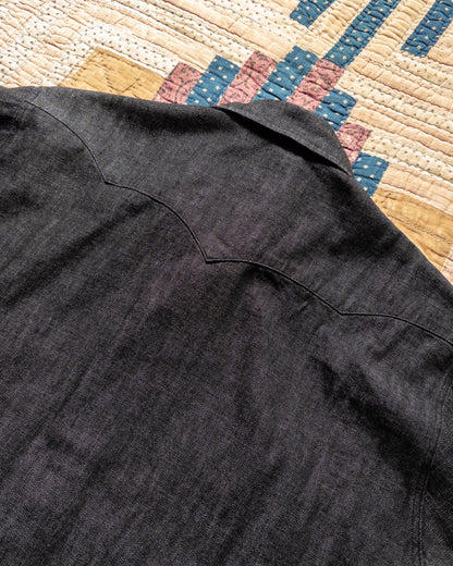 Denim Pearlsnap Shirt - Rinsed Black