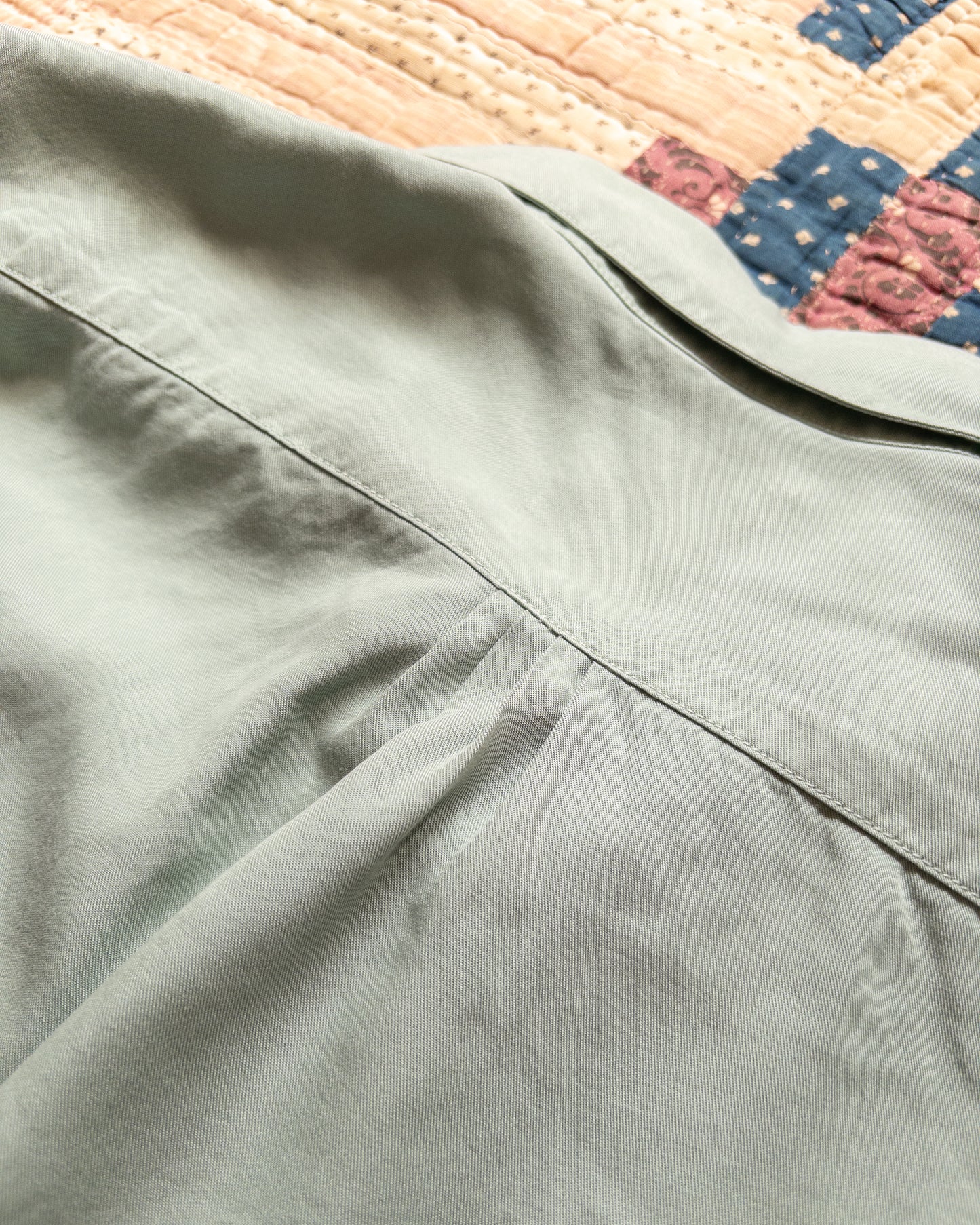 Tencel Gabardine Pearlsnap Shirt - Sage