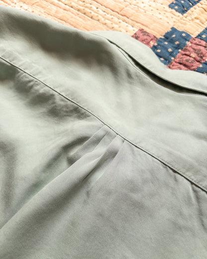 Tencel Gabardine Pearlsnap Shirt - Sage