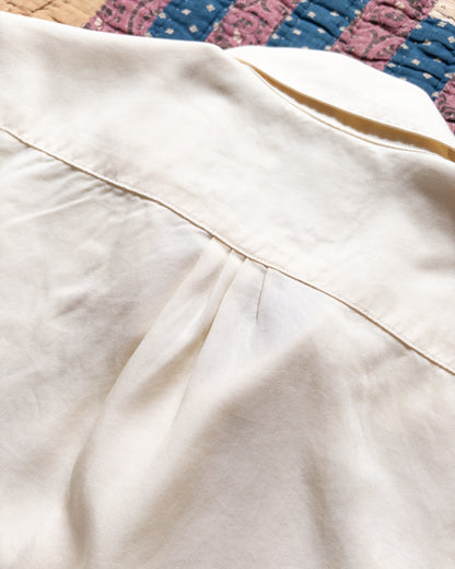 Tencel Gabardine Pearlsnap Shirt - Buttermilk