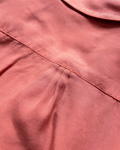 Tencel Gabardine Pearlsnap Shirt - Poppy Red