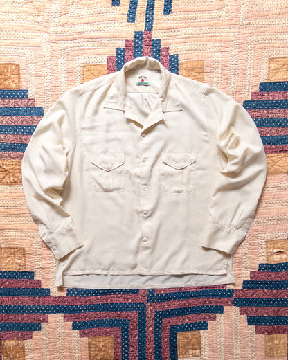 Tencel Gabardine Patio Shirt - Buttermilk