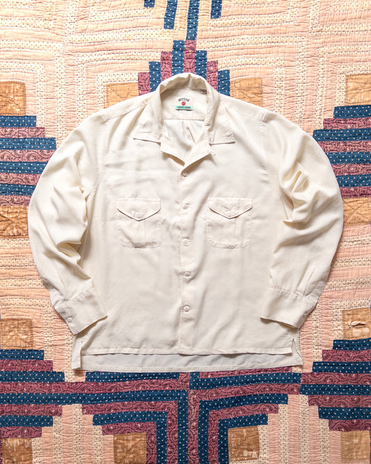 Tencel Gabardine Patio Shirt - Buttermilk