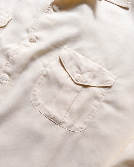 Tencel Gabardine Patio Shirt - Buttermilk