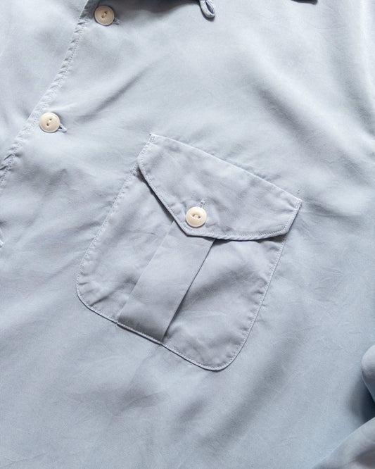 Tencel Gabardine Patio Shirt - Faded Bench Blue