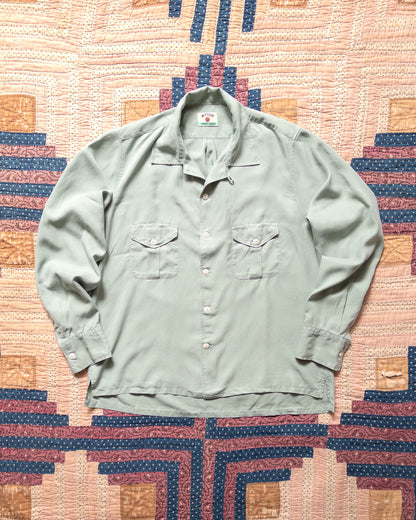 Tencel Gabardine Patio Shirt - Sage