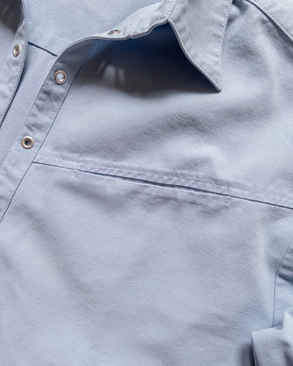 Cotton Canvas Pullover Shirt - Faded Bench Blue