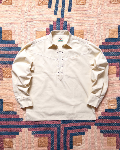 Cotton Canvas Pullover Shirt - Buttermilk