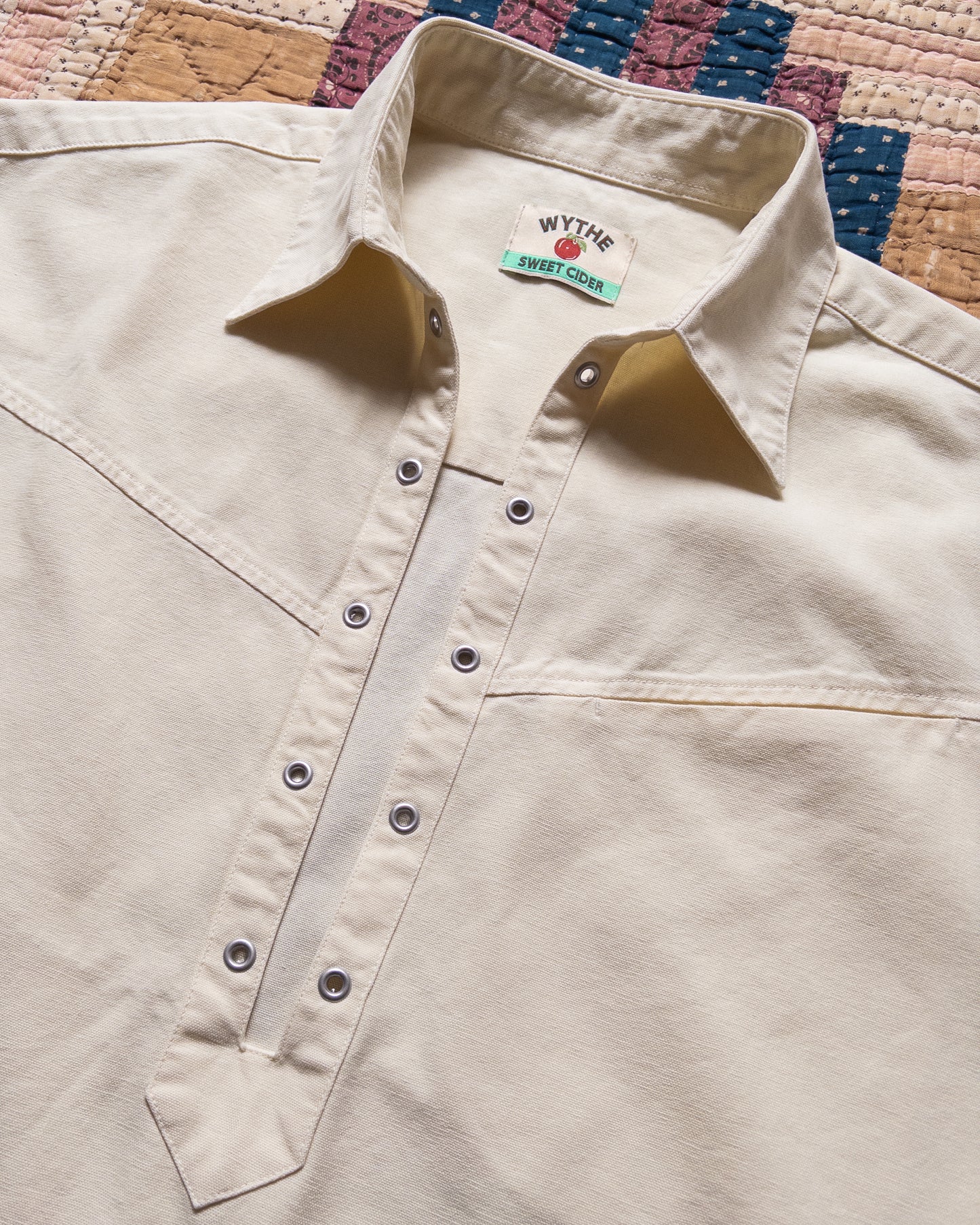 Cotton Canvas Pullover Shirt - Buttermilk