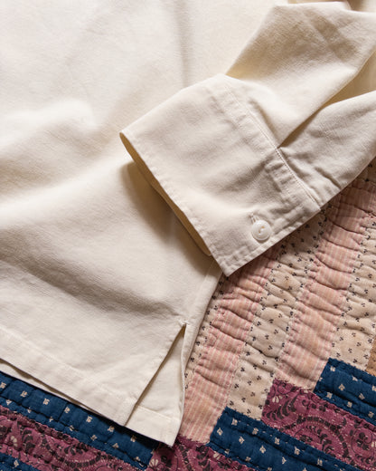 Cotton Canvas Pullover Shirt - Buttermilk
