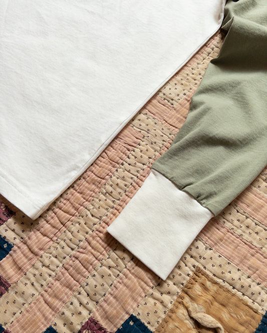 Long Sleeve Raglan T-Shirt - Faded Olive