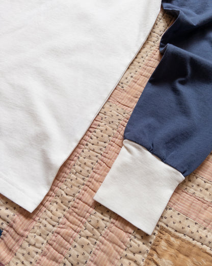 Long Sleeve Raglan T-Shirt - Faded Navy