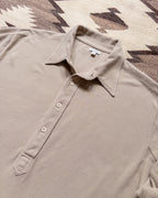 Garment Dyed Longsleeve Polo - Palomino