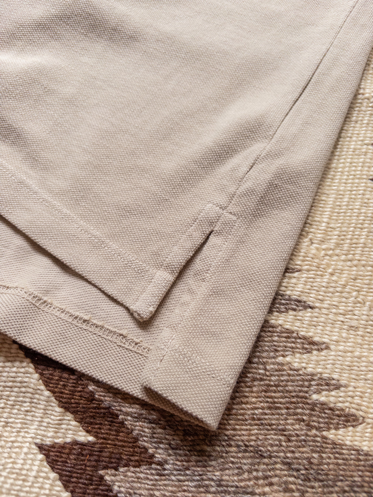 Garment Dyed Longsleeve Polo - Palomino